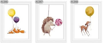 Лизек ежа наклейки плакат 30x40 для рамки A3