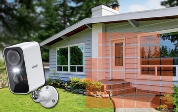 Уличная камера видеонаблюдения для помещений, Wi-Fi, батареи, 3 Мп, 4x ZOOM, 32 ГБ