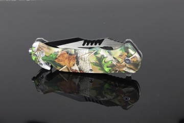 НОЖ ТАКТИЧЕСКИЙ РЫБОЛОВНЫЙ АВТОМАТИЧЕСКИЙ БРЕЙКЕР Leaf KN39