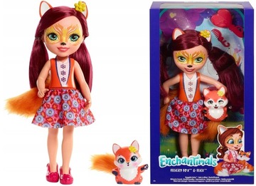 ENCHANTIMALS DUŻA LALKA I ZWIERZĄTKO FRH51 LISEK