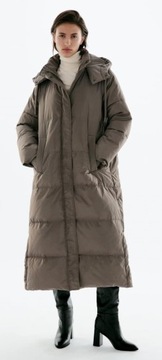 ПУХОВИК ZARA С КАПЮШОНОМ ВОДА И ВЕТР XS