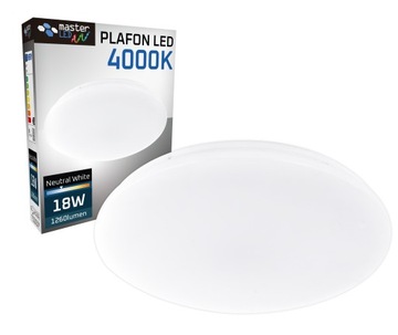 Plafon LED 18W NATYNKOWY sufitowy oprawa LAMPA panel