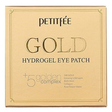 Petitfee Hydrożelowe Płatki pod Oczy Gold Nawilżająco Rozświetlające 60szt.