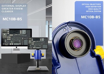 ЦИФРОВОЙ СЕРВИСНЫЙ МИКРОСКОП ДЛЯ ЭЛЕКТРОНИКИ МЕХАНИЧЕСКИЙ MC10B-B5 +МОНИТОР 11.6