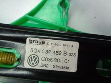 MECHANIZMUS OKNO PRAVÝ ZADNÍ VW GOLF VII HB