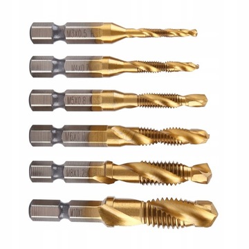 Метчики M3-M10 HSS Титановые метчики