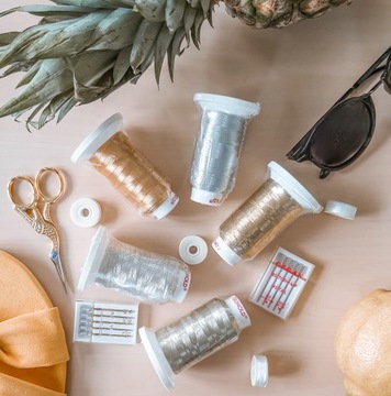 Металлизированные нитки для вышивания, вышивальная машина GUNOLD Лодзь