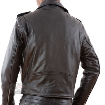 Мужская кожаная куртка Ramones Anilina — 36