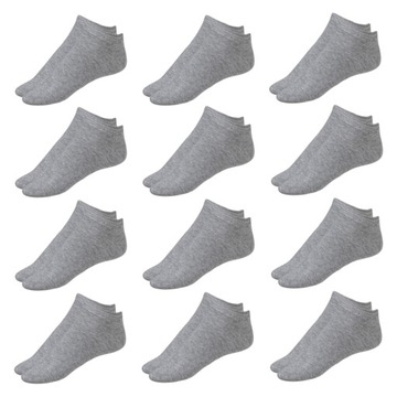 12x SKARPETY STOPKI SKARPETKI BAMBUSOWE DAMSKIE SZARE WYSOKA JAKOŚĆ 39-42