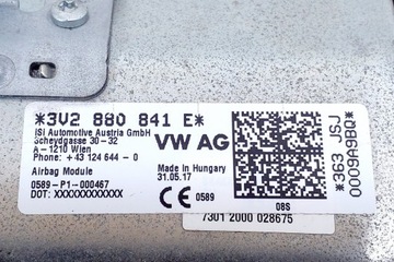 KOLENO SKODA SUPERB III (3V3) 3V2880841E 2.0L DIESEL 110KW 2017