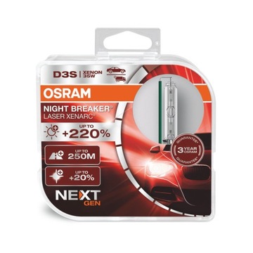 OSRAM D3S NIGHT BREAKER LASER +220% NEXT GEN [set]