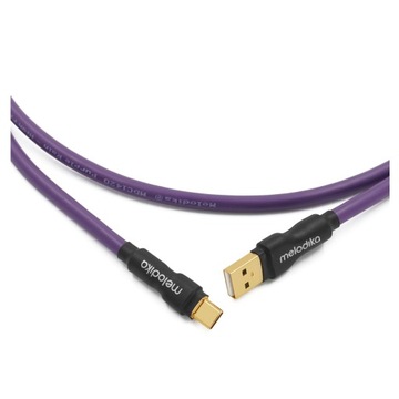 USB-КАБЕЛЬ AC, ПОЗОЛОЧЕННЫЕ РАЗЪЕМЫ 24K MELODIKA PURPLE RAIN MDUAC30 3м