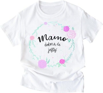 Koszulka z napisem dla mamy mama prezent XXL/3XL