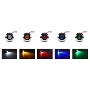 Lampka kontrolna deski rozdzielczej LED 14mm KOLOR
