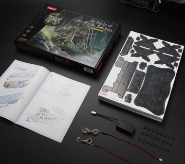 Puzzle 3D LED Cubic Fun 360 EL. LATAJĄCY HOLENDER statek