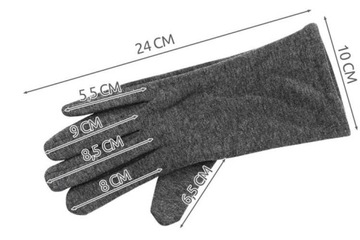 Dotykové rukavice R6412 - sivé
