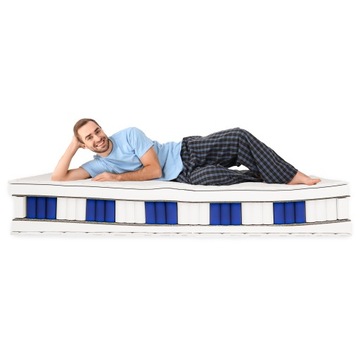Materac Tino 16 cm 80x160 9stref Comfort z pokrowcem sprężynowy wygodny H3