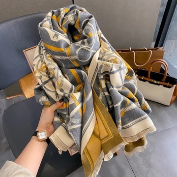 Cashmere Warm Blanket Winter Scarf Women Fashion P
