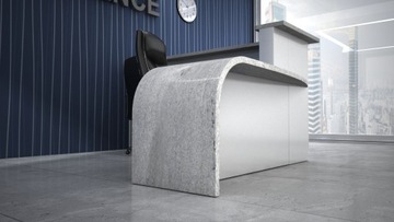 Nowoczesna Lada recepcyjna R44 250x150cm LED