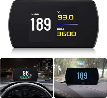 Wyświetlacz samochodowy P12 Head Up OBD2 HUD Prędkościomierz