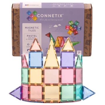 Connetix: klocki magnetyczne Pastel Mini 32 elem.