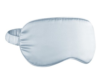 Jedwabna Opaska Maska Malbery na Oczy do Spania Grey Blue Błękit