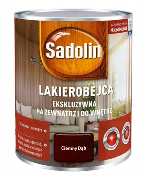 Lakierobejca ekskluzywna SADOLIN dąb ciemny 0,75L