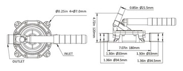 РУЧНОЙ ТЮМНЫЙ НАСОС ДЛЯ ЯХТЫ 27 Л/МИН