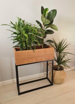 Промышленная подставка для цветов LOFT, большая LONG OAK FLOWER POT