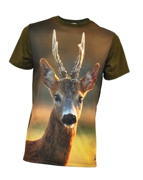T-shirt koszulka myśliwska Rogacz XXL Silent Hunter