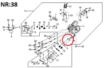 ВЫПУСКНОЙ КЛАПАН Quad Sym Track Runner 180/200cc