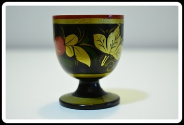 Kieliszek na jajko 6,5 cm drewniane