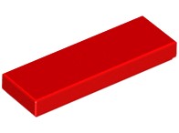 Lego 63864 płytka tile 1x3 czerwony / Red 1 szt N