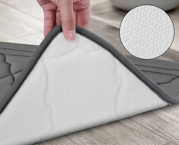 Коврик для ванной мягкий абсорбирующий анти -стекло 60 x 40 см пена памяти