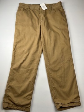 Spodnie ocieplane robocze G.H. BASS & CO. karmel USA r. 36x32