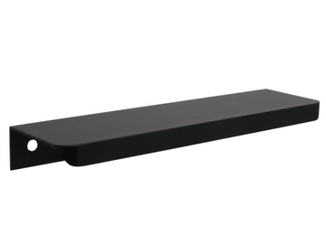 UCHWYT MEBLOWY NAKŁADANY KRAWĘDZIOWY METAL CZARNY MATOWY 6789A 128 / 148 MM