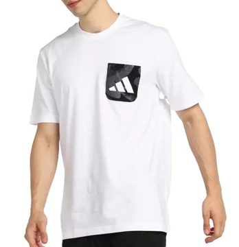 2793 KOSZULKA ADIDAS MĘSKA T-SHIRT BIAŁA L