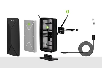 АКТИВНАЯ АНТЕННА ВНУТРЕННЯЯ НАРУЖНАЯ DVB-T2 ЭФИРНОЕ ТЕЛЕВИДЕНИЕ ORROUND 4K VAYOX