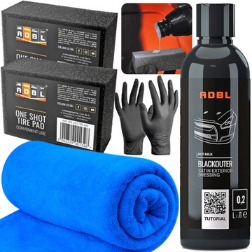 ADBL BLACKOUTER DRESSING CZERNIDŁO DO RENOWACJI PLASTIKÓW + APLIKATOR GĄBKA