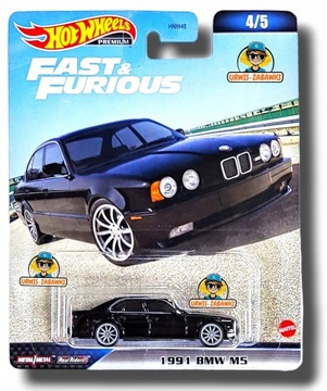 Hot Wheels Premium 1991 BMW M5 + Protektor GRATIS FAST&FURIOUS