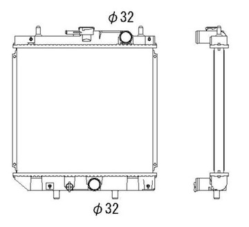 CHLADIČ VODY DAIHATSU APPLAUSE 97-