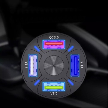 БЫСТРОЕ ЗАРЯДНОЕ УСТРОЙСТВО QC 3.0, 4 разъема USB
