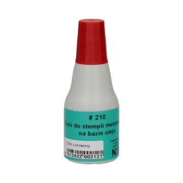 Tusz do stempli metalowych 25ml czerwony Noris 210