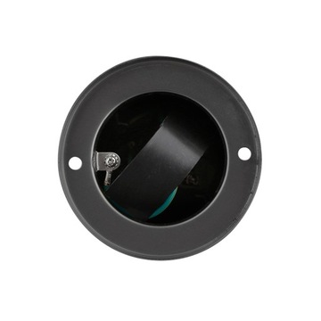 Садовый столб Solight IP44, нержавеющая сталь, 2 розетки, цилиндр, черный PG10B