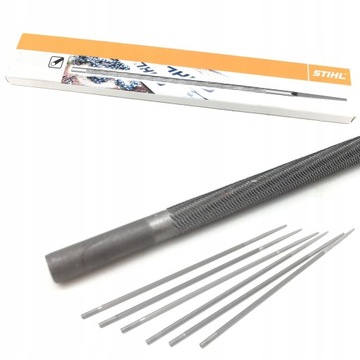 6X PILNIK 4.0MM DO OSTRZENIA ŁAŃCUCHA PODZIAŁKA 3/8