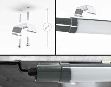 Светодиодный гаражный светильник 60Вт, герметичный, накладной потолочный светильник для мастерских, IP65