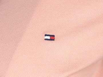 TOMMY HILFIGER polo damskie, brudny róż, Slim, XXL