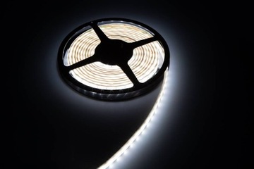 Taśma LED zewnętrzna IP66 wodoodporna 12VDC 14,4W 1214lm dzienny biały 5m