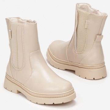 Born2Be Бежевые Сапоги 32 Зима Текстильный материал