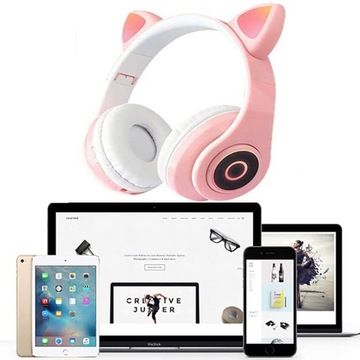 БЕСПРОВОДНЫЕ НАУШНИКИ CAT EARS ДЛЯ ДЕТЕЙ RGB